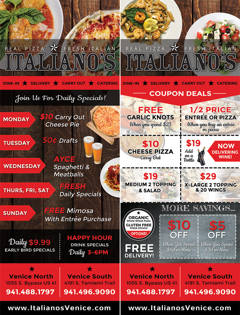 Pizza Coupon 2 Front & Back